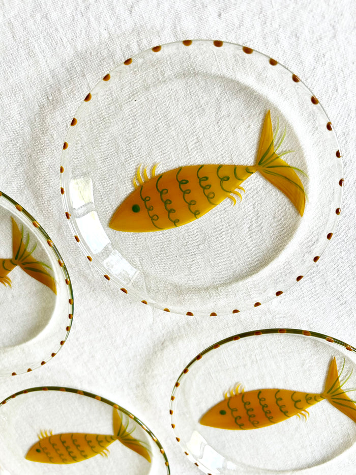 La Playa Bread Plate / Coasters  S/4 - Yellow