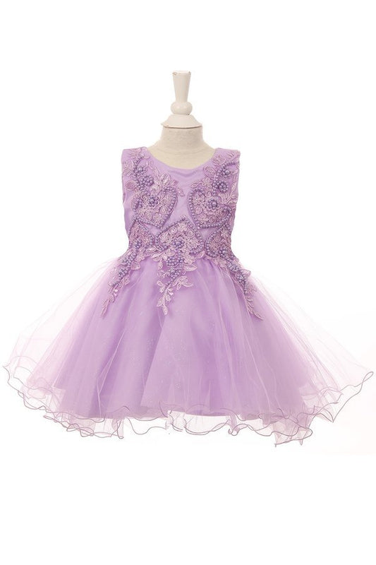 Lace Soft Tulle Baby Dress by Cinderella Couture USA AS9089B