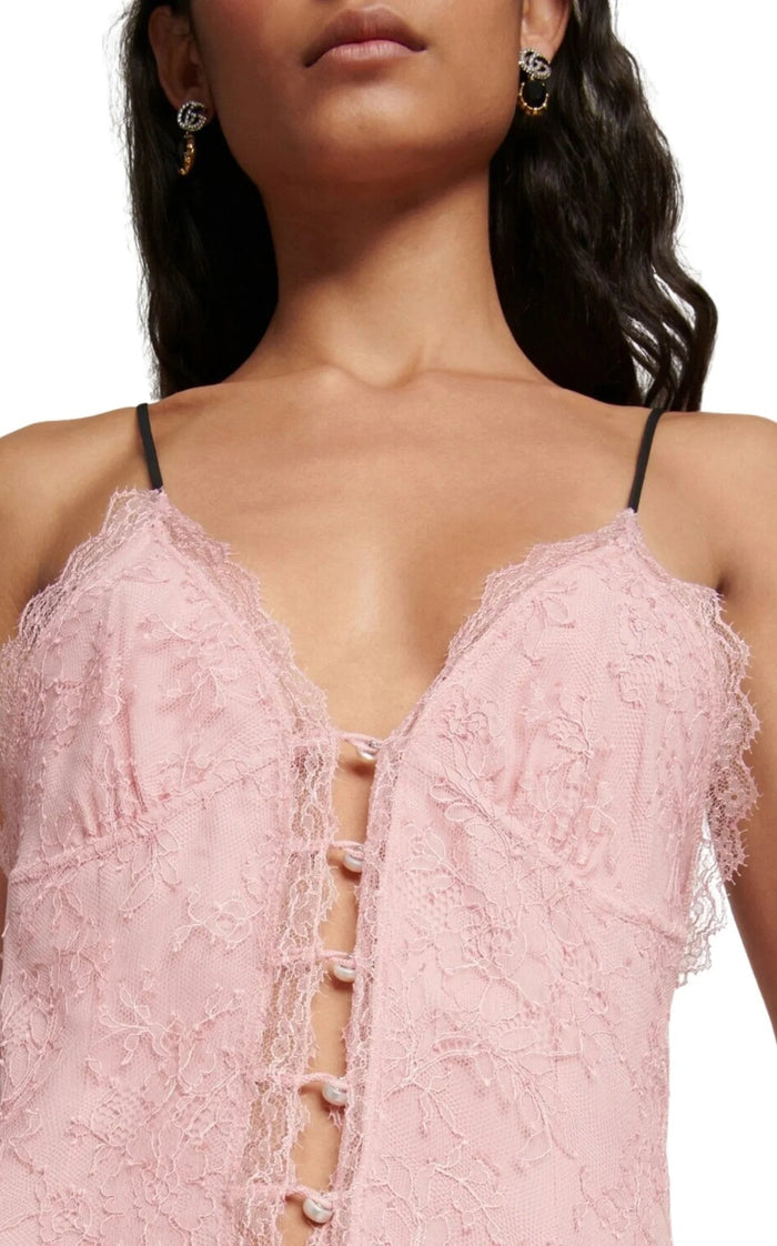 Gucci Lace Trimmed Lingerie Dress - Runway Catalog