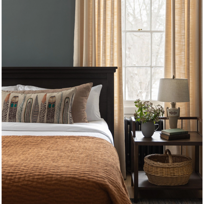 Large Feathers Lumbar Pillow