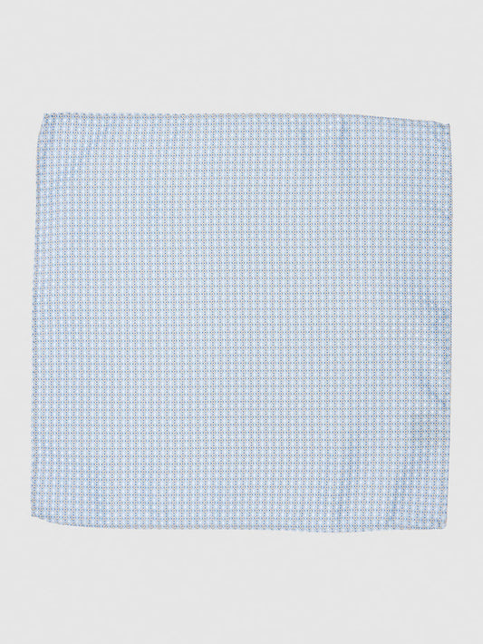 Light Blue Printed Bow Tie