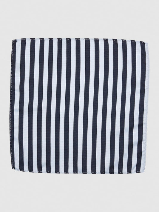 Light Blue Striped Bow Tie