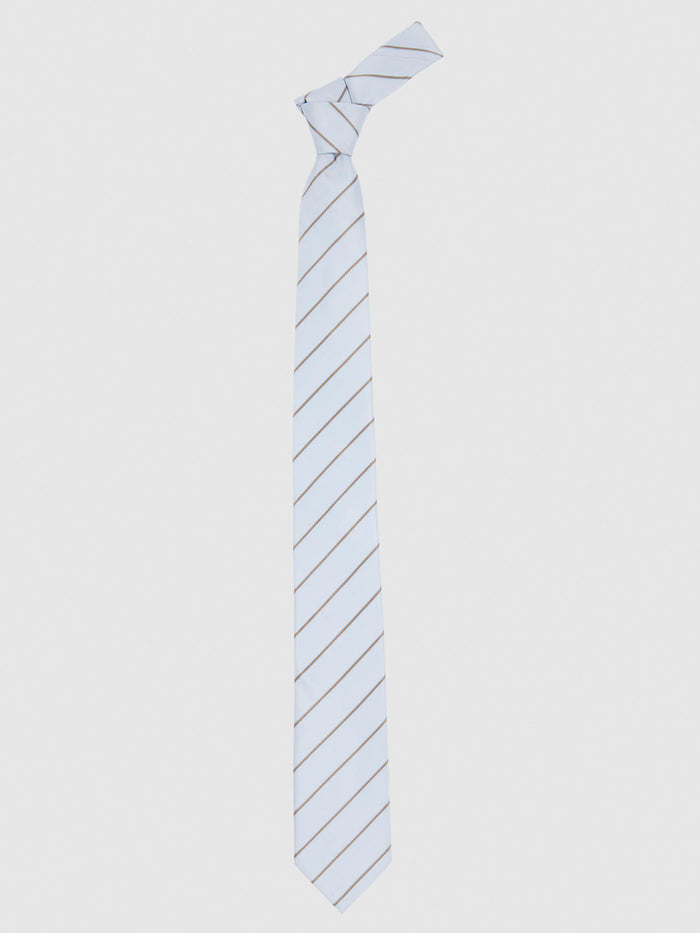 Light Blue Striped Tie