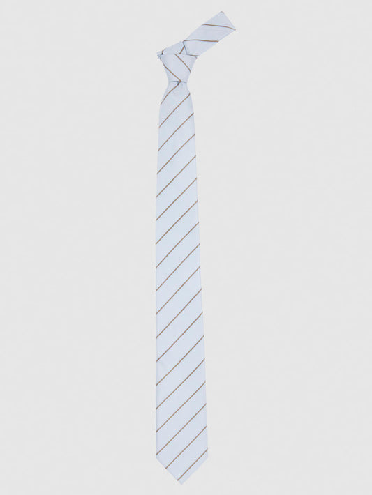 Light Blue Striped Tie