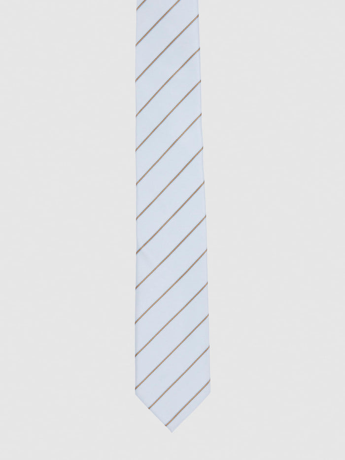Light Blue Striped Tie