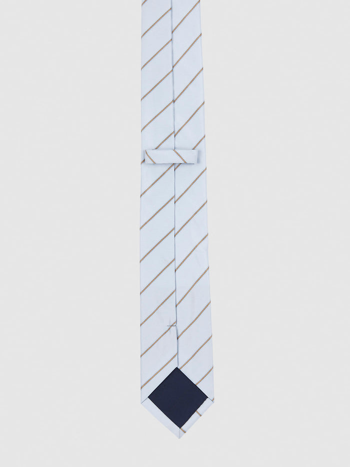 Light Blue Striped Tie