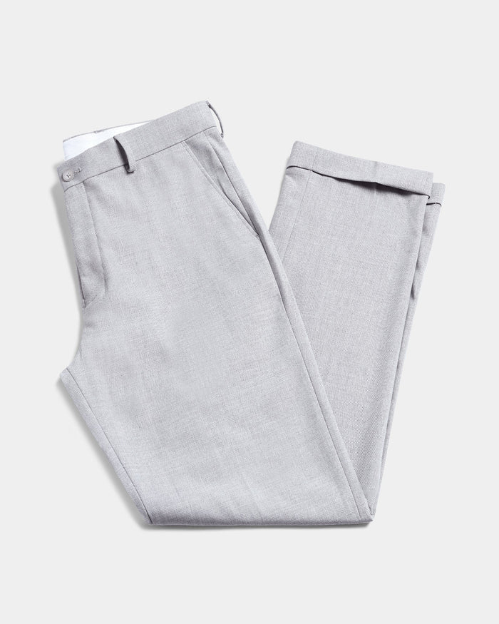 Light Grey Textured Trouser - Marta