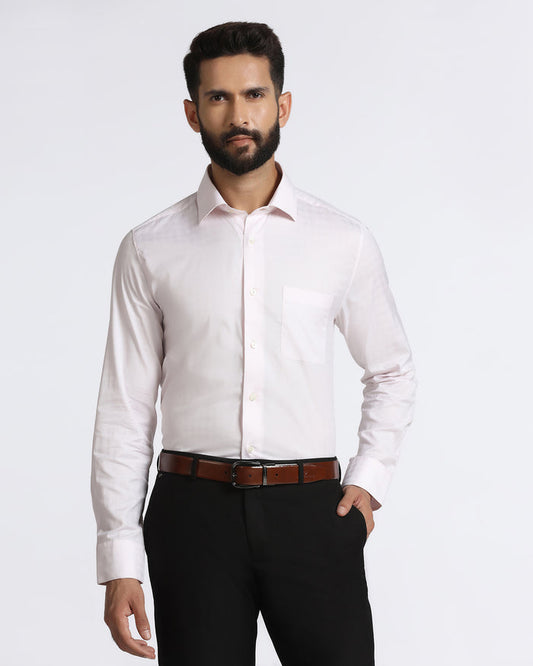 Light Pink Luxe Jacquard Shirt - Lyric