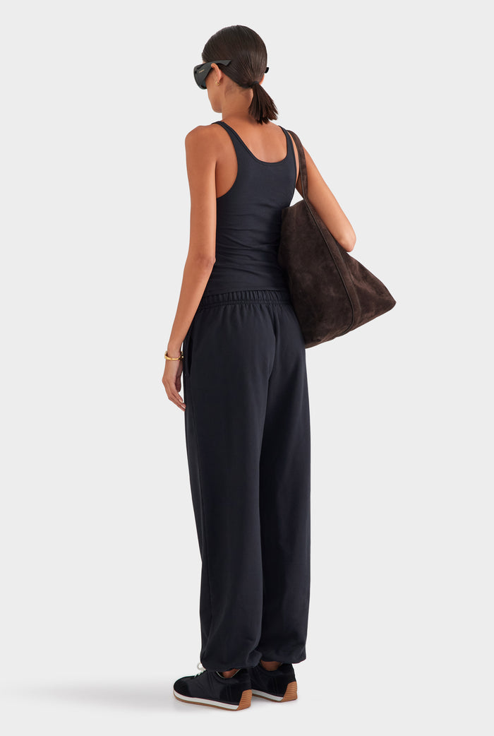 Lightweight Cotton Tank - Black