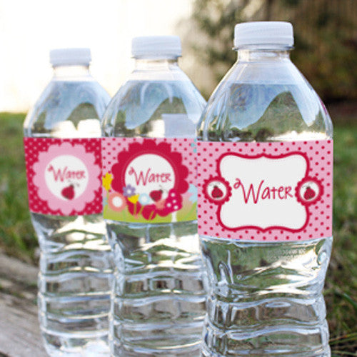 Little Ladybug drinks labels