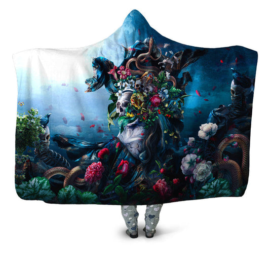 Live and Die Hooded Blanket Riza Peker Epic Hoodie