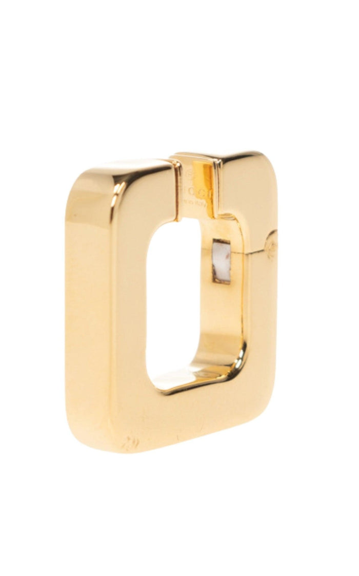 Gucci Logo - engraved Earring - Runway Catalog