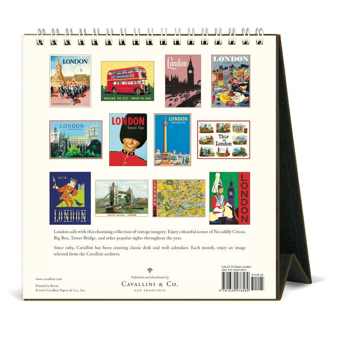 London Desk Calendar 2027