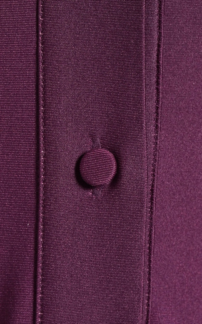 Oscar de la Renta Long - Sleeve Ombre Jersey Midi Dress - Runway Catalog