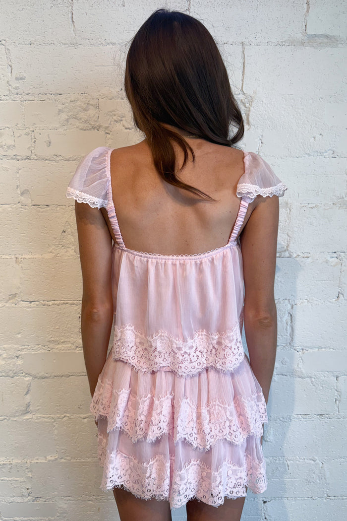 Love Note Skirt Pink Back, adeline boutique, dallas boutique, boutique