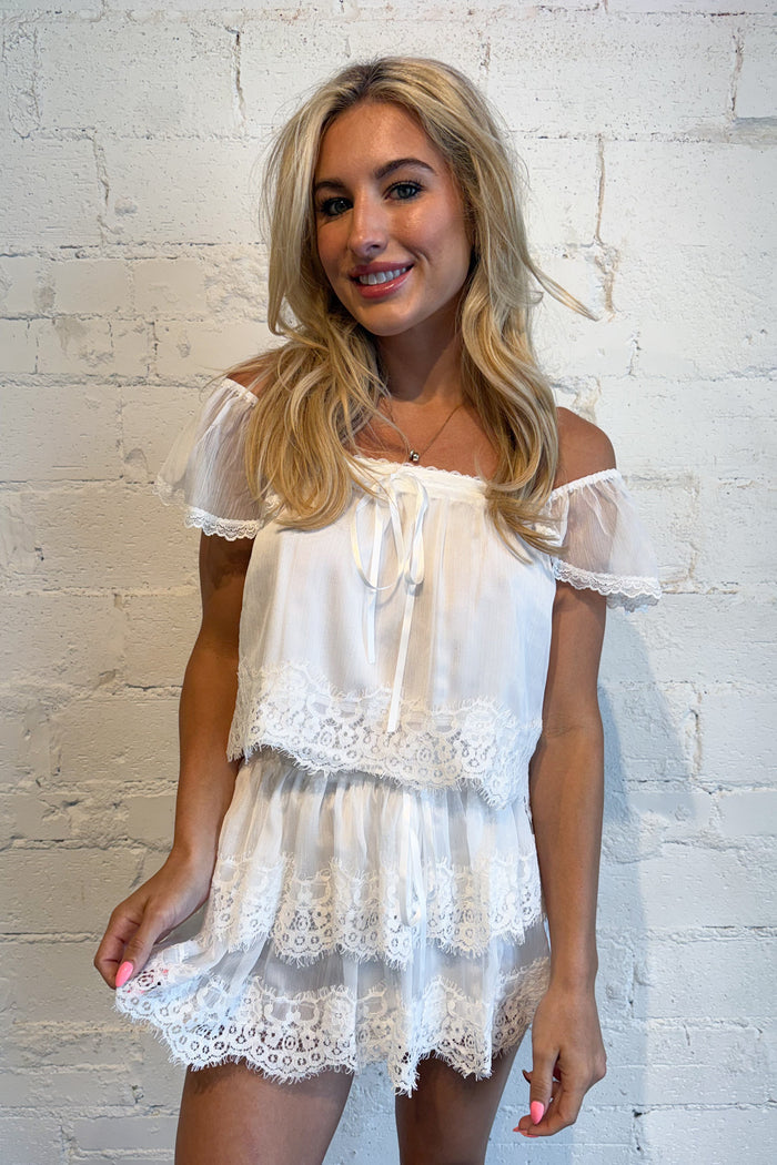 Love Note Top White, adeline boutique, dallas boutique, boutique