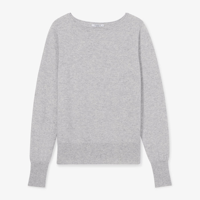 Marnie Sweater - Cashmere :: Light Heather Gray