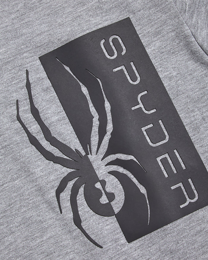 Men's Split Logo Long Sleeve - Heather Grey