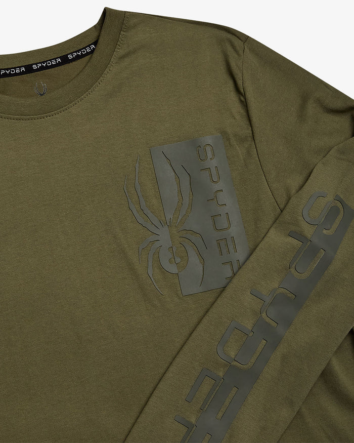 Men's Split Logo Long Sleeve - Sage