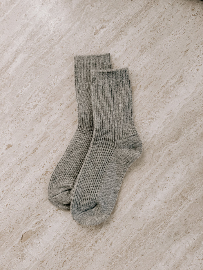 Merino Cashmere Lounge Socks Marle
