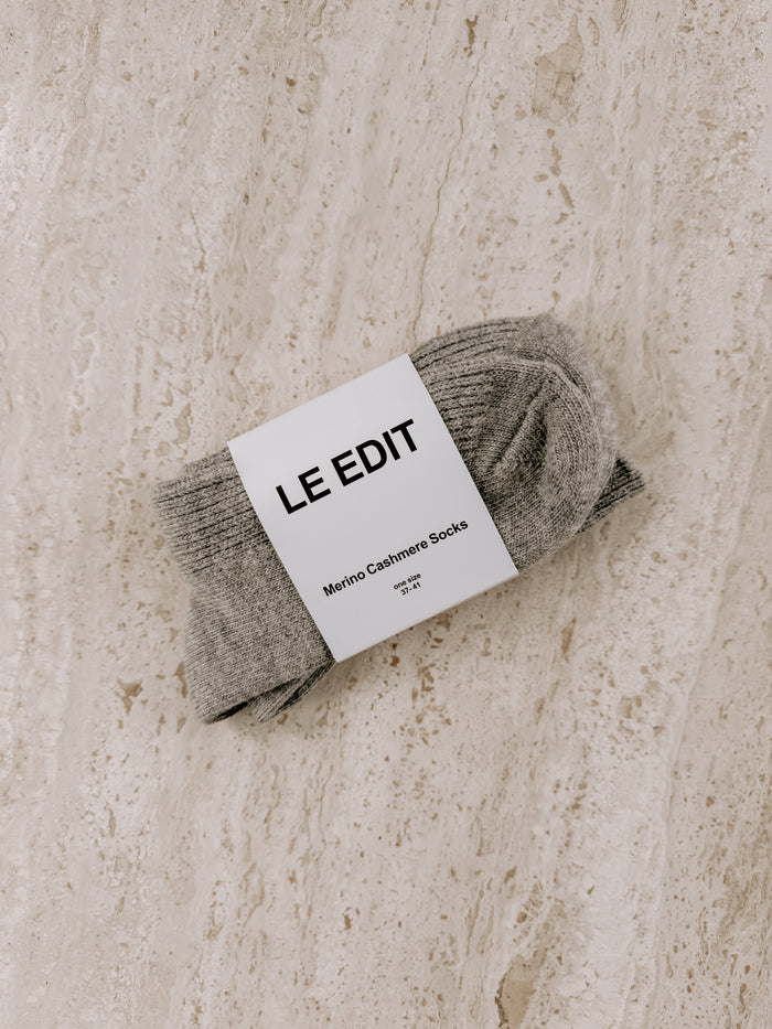 Merino Cashmere Lounge Socks Marle