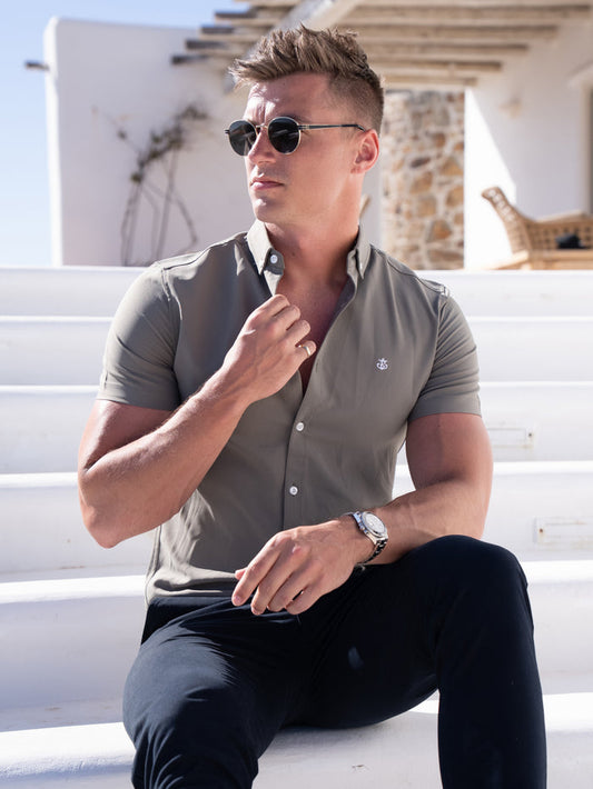 Merrick Short Sleeve Shirt - Khaki Green