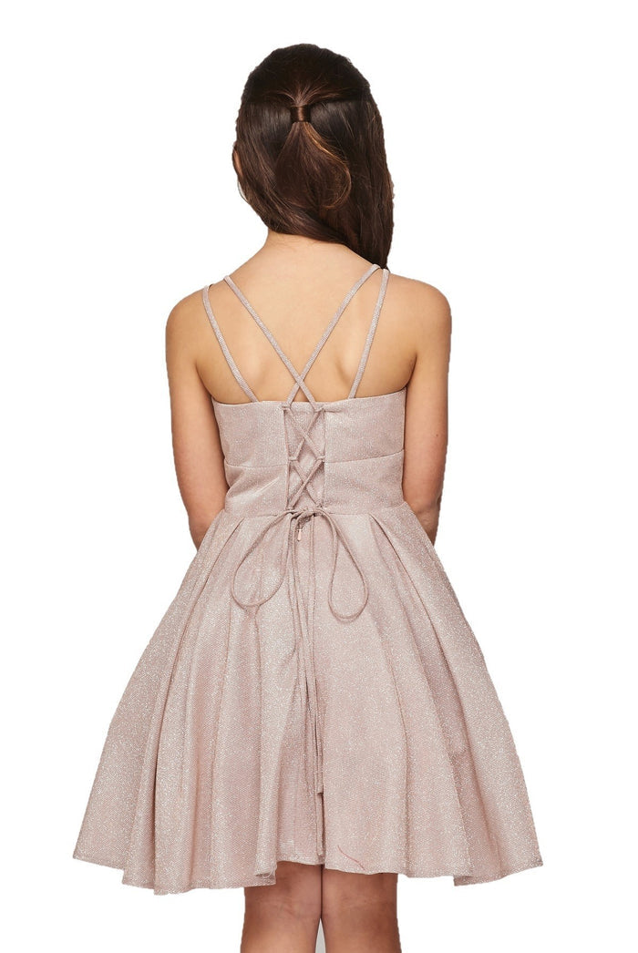 Metallic Girl Party Dress by Cinderella Couture USA 8011