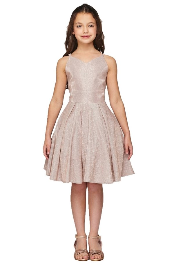 Metallic Girl Party Dress by Cinderella Couture USA 8011