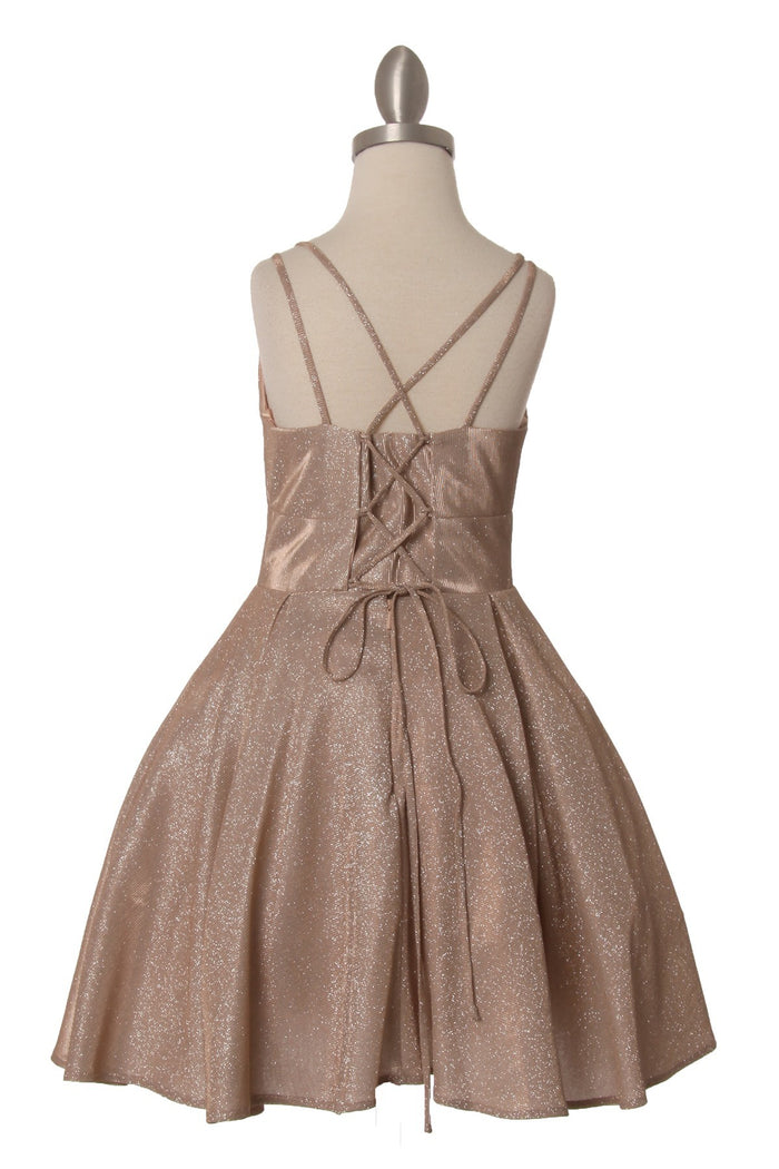 Metallic Girl Party Dress by Cinderella Couture USA 8011
