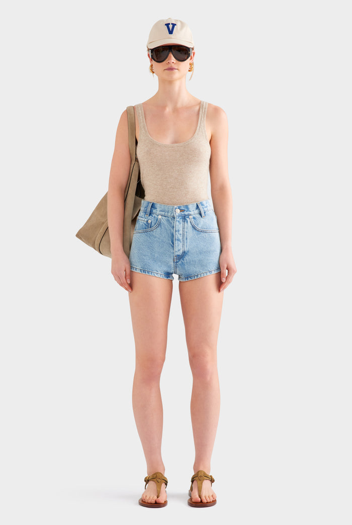 Mini Denim Short - Light Blue