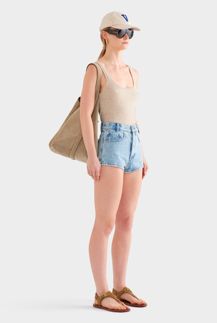 Mini Denim Short - Light Blue