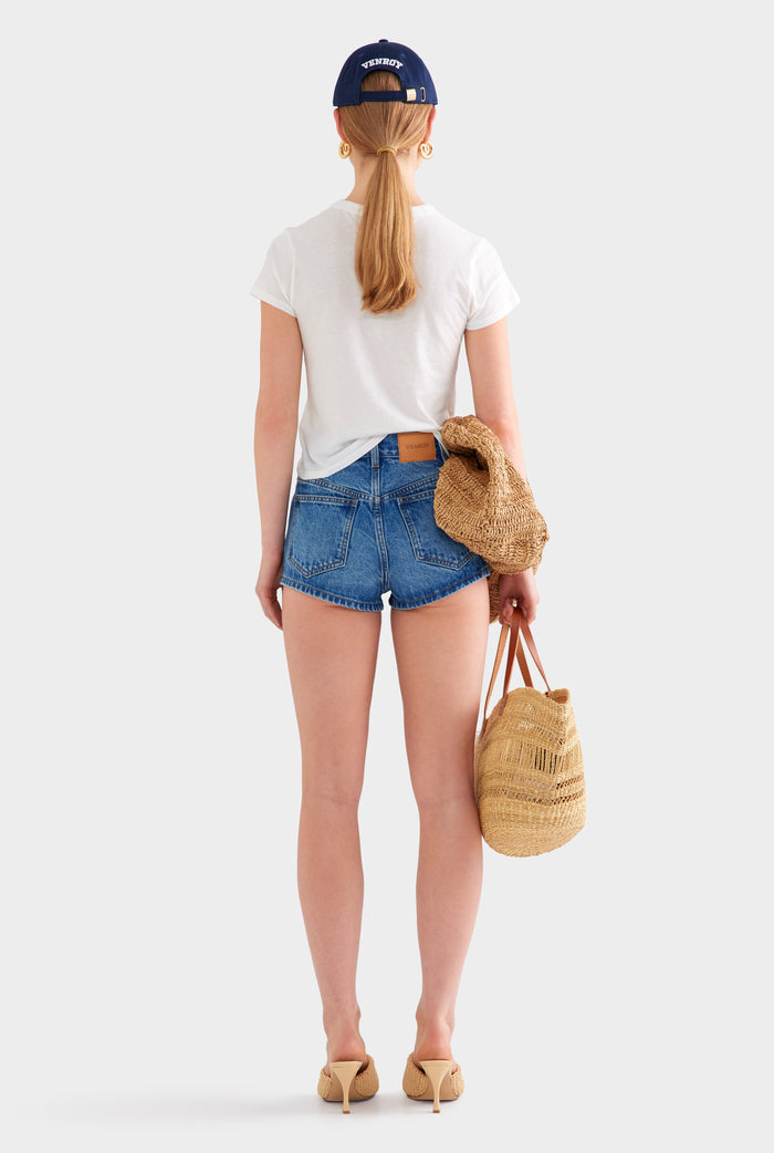 Mini Denim Short - Mid Indigo