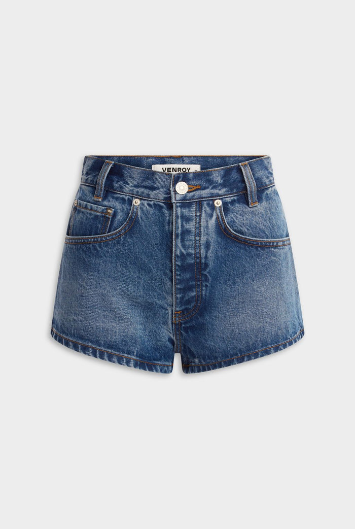 Mini Denim Short - Mid Indigo