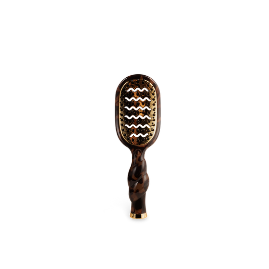 Mini Vented Styling Hair Brush - Tortoise Shell | Travel-Size Blowout Brush