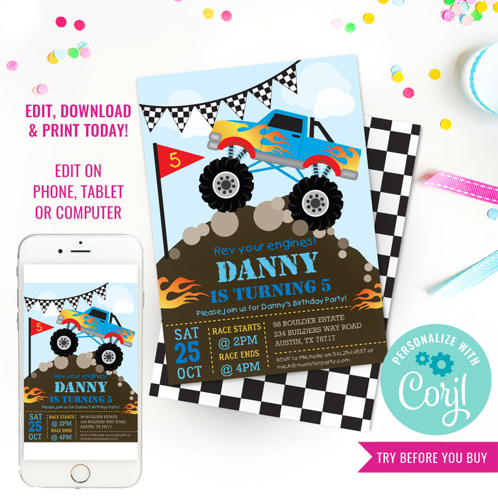 Monster-Truck-Birthday-Party-Invitation