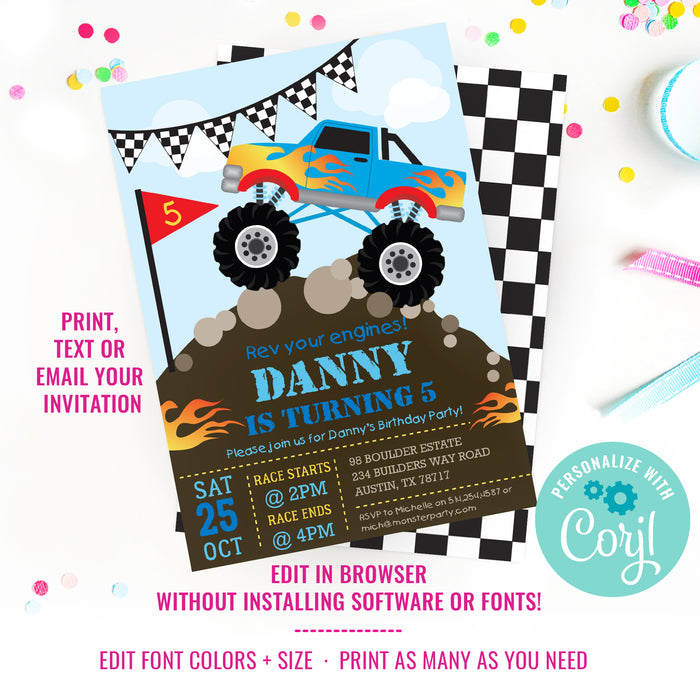 Monster-Truck-Birthday-Party-Invitation