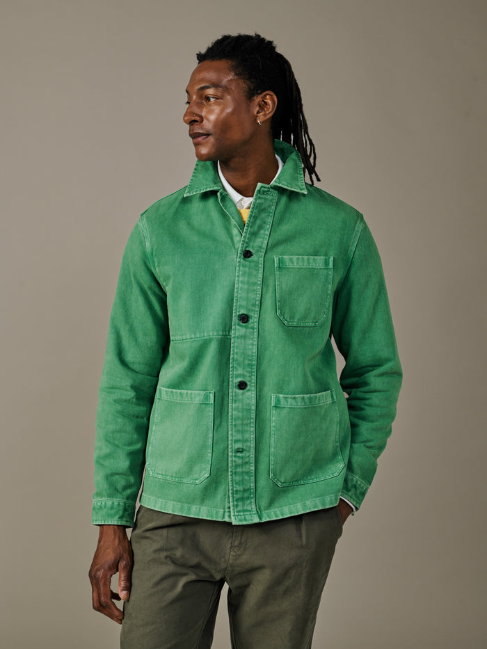 Aubin Green Mortlake Worker Jacket | Jackets