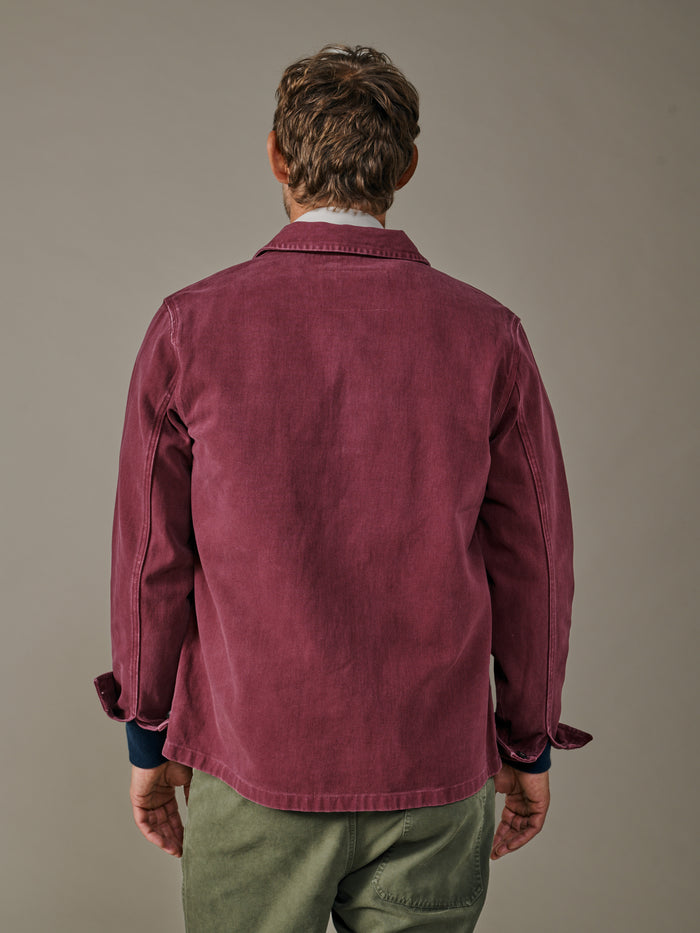 Aubin Oxblood Mortlake Worker Jacket | Jackets