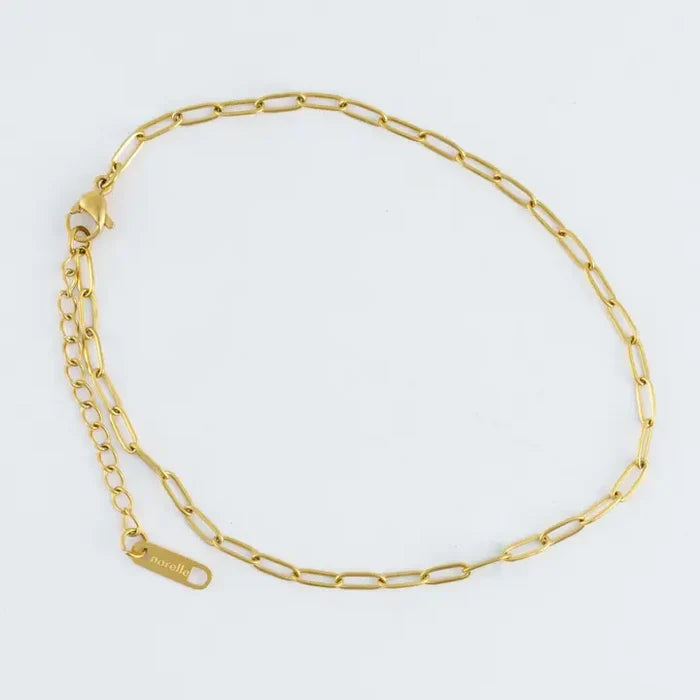 Narelle Waterproof Paperclip Anklet