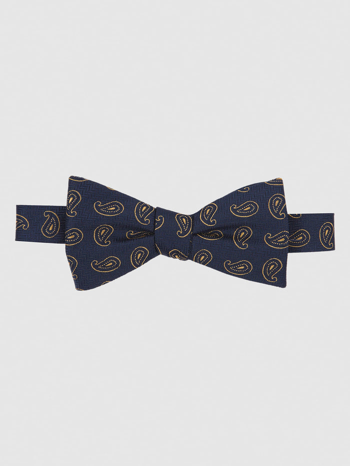 Navy All Over Print Bow Tie