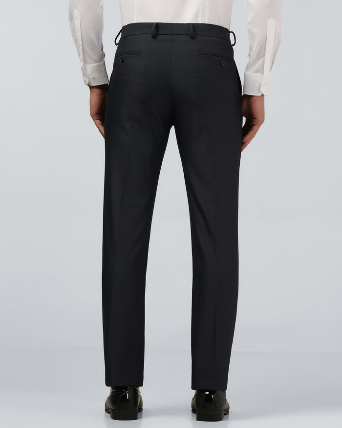 Navy Textured Trouser - Alan