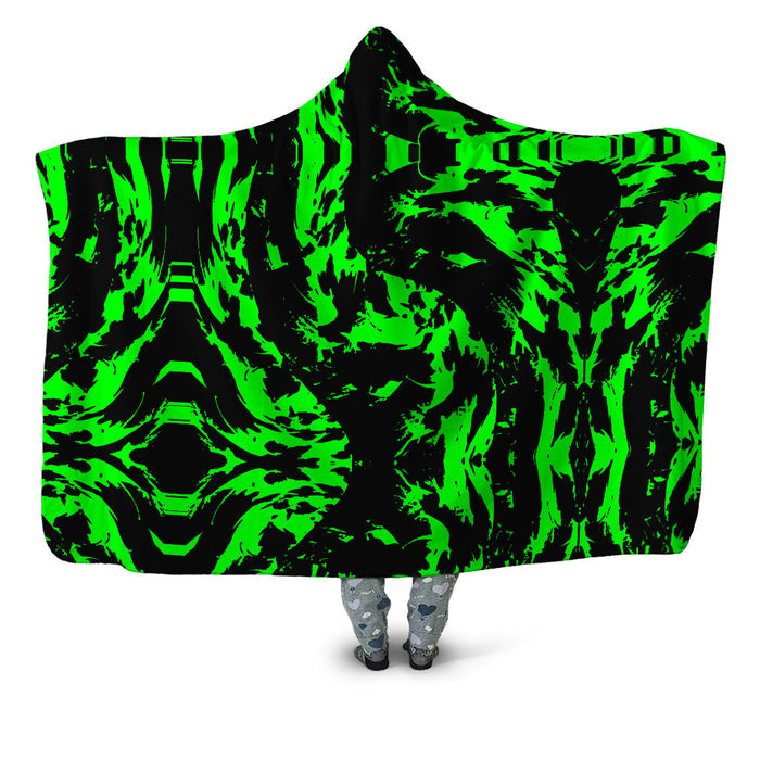 Neon Graffiti Paint Splatter Hooded Blanket Big Tex Funkadelic Epic Hoodie