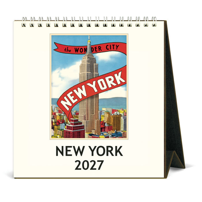 New York Desk Calendar 2027