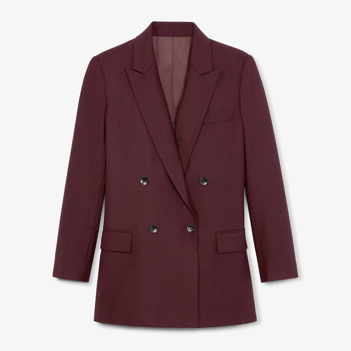 Packshot image of the O'Hara Blazer-Sharkskin in garnet