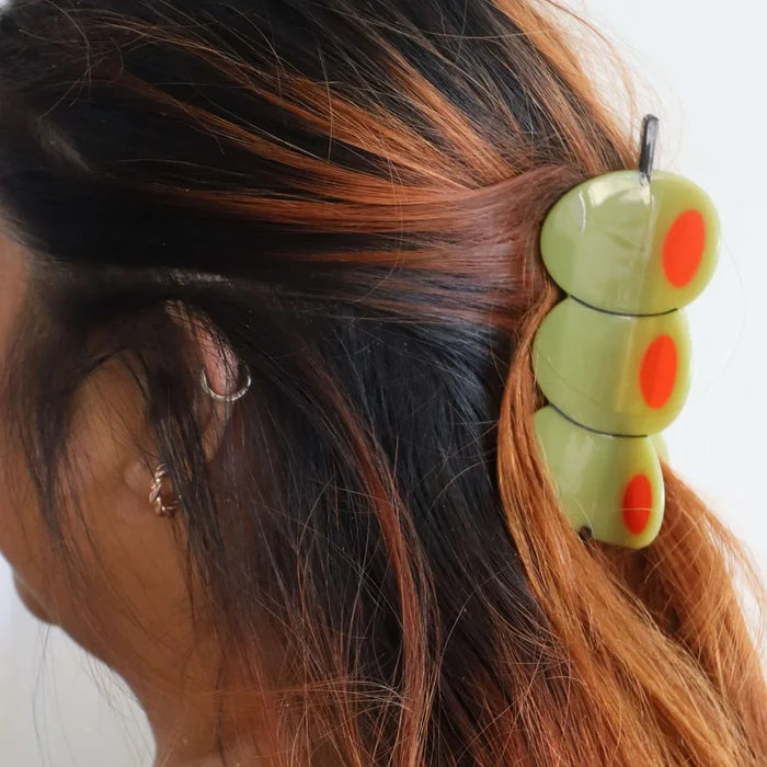 Olive Hair Clips (2 sizes)