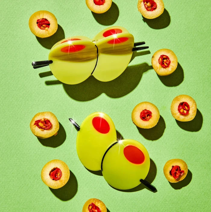 Olive Hair Clips (2 sizes)