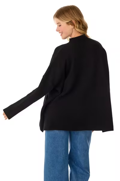 One Size Black Boo Sweater