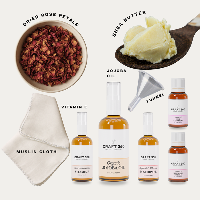 Organic Rose Infused Body Butter - DIY Kit