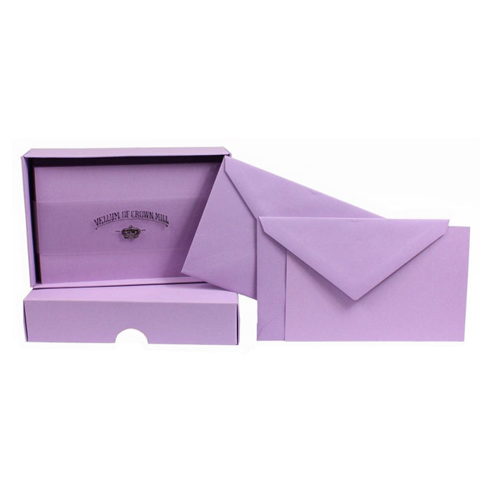 Original Crown Mill Color Vellum Stationery Set 25 - 8 Colors!