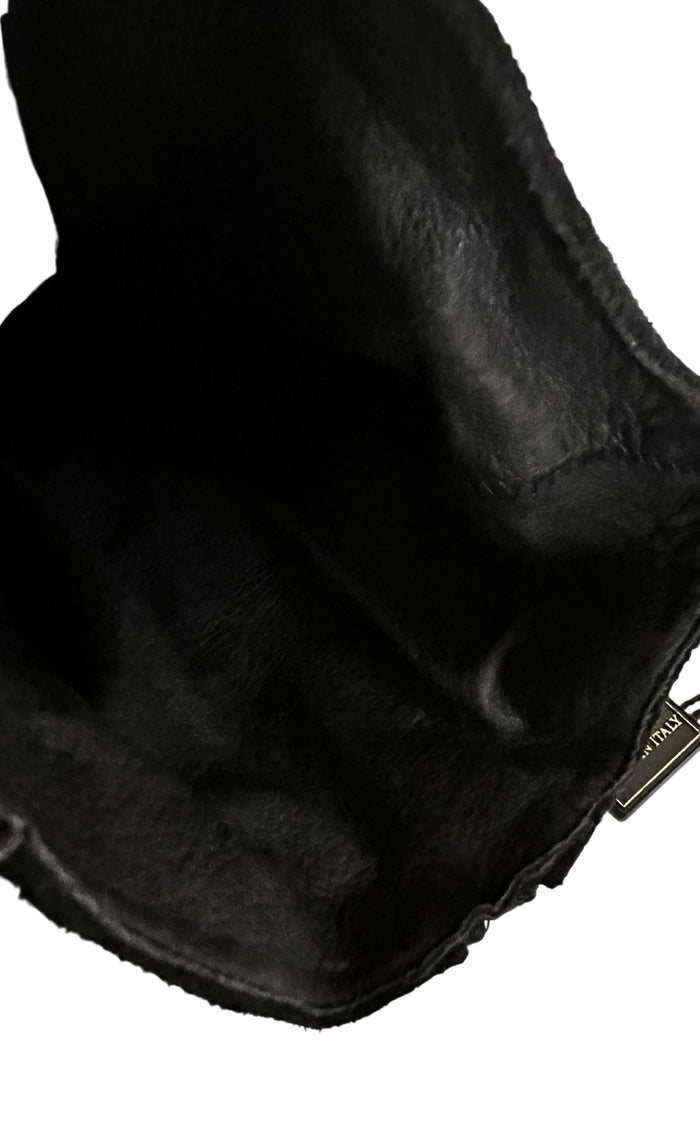 Latitude Femme Over - the - knee Black Suede Boots - Runway Catalog